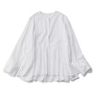 【ヌキテパ/NE QUITTEZ PAS】のCotton Voile Slant Panel Blouse WHITE|ID: prp329100004938799 ipo3291000000037253449