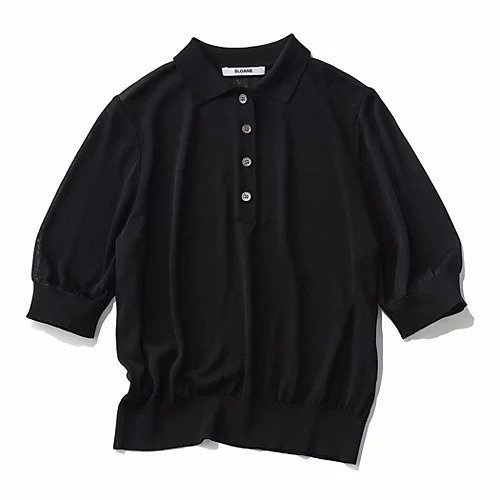 【スローン/SLOANE】の【Marisol別注】接触冷感シアー半袖ポロ インテリア・キッズ・メンズ・レディースファッション・服の通販 founy(ファウニー) https://founy.com/ ファッション Fashion レディースファッション Fashion for Women トップス・カットソー Cut & Sew Tops シアー Sheer, See-Through エレガント 上品 Elegant 別注 Limited Edition, Custom Order 半袖 Short Sleeve, Half Sleeve 夏 Summer 洗える Machine Washable |ID: prp329100004938800 ipo3291000000037248522