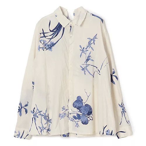 【パドカレ/pas de calais】の26SS Japonismflowerブラウス インテリア・キッズ・メンズ・レディースファッション・服の通販 founy(ファニー) 　ファッション　Fashion　レディースファッション　Fashion for Women　トップス・カットソー　Cut & Sew Tops　シャツ・ブラウス・オフィスカジュアル　Elegant Blouses & Button-Ups　2026年　2026　洗える　Machine Washable　アイボリー|ID: prp329100004941690 ipo3291000000037088705