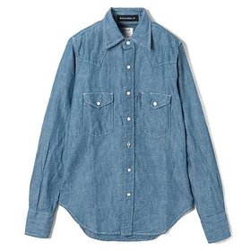 【マディソンブルー/MADISONBLUE】 WESTERN SHIRT C/LI CHAMBRAY人気、トレンドファッション・服の通販 founy(ファニー) ファッション Fashion レディースファッション Fashion for Women トップス・カットソー Cut & Sew Tops シャツ・ブラウス・オフィスカジュアル Elegant Blouses & Button-Ups エレガント 上品 Elegant シャンブレー Chambray, Denim-Like Fabric フラップ Flap, Flap Pocket ポケット Pocket, Pocket Detail |ID:prp329100004942717