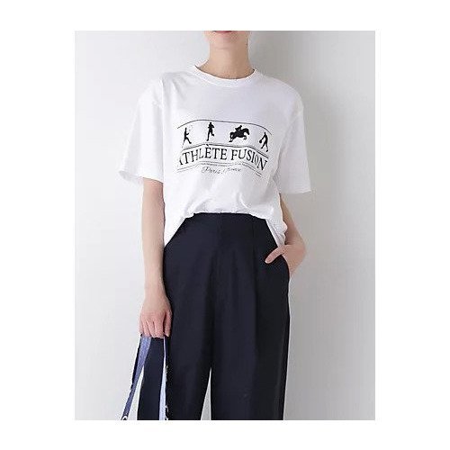 【ヒューマンウーマン/HUMAN WOMAN】のTシャツ インテリア・キッズ・メンズ・レディースファッション・服の通販 founy(ファニー) 　ファッション　Fashion　レディースファッション　Fashion for Women　トップス・カットソー　Cut & Sew Tops　シャツ・ブラウス・オフィスカジュアル　Elegant Blouses & Button-Ups　ロングTシャツ・Tシャツ　Longline T-Shirts & Tees　おすすめ　Recommended / Our Picks　コラボ　Collaboration, Collab　シンプル　Simple, Minimal　スタンダード　Standard, Basic　スポーツ　Sports, Activewear　デニム　Denim, Jeans Material　プリント　Print, Printed Pattern　モチーフ　Motif, Design Theme　モノトーン　Monotone, Black and White　ヴィンテージ　Vintage Style　SPORTS|ID: prp329100004942718 ipo3291000000037097351