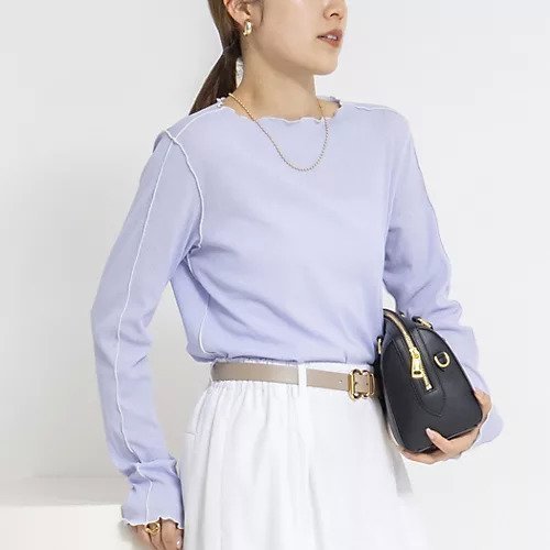 【ノーリーズ/NOLLEY'S】のウォッシャブルドライテレコメロー配色プルオーバー インテリア・キッズ・メンズ・レディースファッション・服の通販 founy(ファニー) 　ファッション　Fashion　レディースファッション　Fashion for Women　トップス・カットソー　Cut & Sew Tops　カジュアルプルオーバー・ニットトップス　Pullovers & Knit Tops / Casual Pullovers　2026年　2026　サックス|ID: prp329100004942721 ipo3291000000037097366