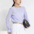 【ノーリーズ/NOLLEY'S】のウォッシャブルドライテレコメロー配色プルオーバー サックス|ID: prp329100004942721 ipo3291000000037253374