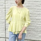 【ノーリーズ/NOLLEY'S】のウォッシャブルサラドラトリコットペプラムブラウス イエロー|ID: prp329100004942722 ipo3291000000037249356