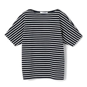 【エクラ/eclat】の【別注】大人ボーダーTシャツ 大人の最旬トレンドファッション＆コーディネート founy(ファウニー) ファッション Fashion レディースファッション Fashion for Women トップス・カットソー Cut & Sew Tops シャツ・ブラウス・オフィスカジュアル Elegant Blouses & Button-Ups ロングTシャツ・Tシャツ Longline T-Shirts & Tees ボーダー Border, Stripe エレガント 上品 Elegant 別注 Limited Edition, Custom Order 洗える Machine Washable |ID:prp329100004942723