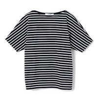 【エクラ/eclat】の【別注】大人ボーダーTシャツ 大人の最旬トレンドファッション＆コーディネート founy(ファウニー) ファッション Fashion レディースファッション Fashion for Women トップス・カットソー Cut & Sew Tops シャツ・ブラウス・オフィスカジュアル Elegant Blouses & Button-Ups ロングTシャツ・Tシャツ Longline T-Shirts & Tees ボーダー Border, Stripe エレガント 上品 Elegant 別注 Limited Edition, Custom Order 洗える Machine Washable |ID:prp329100004942723