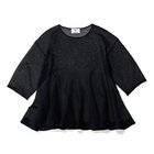 【プルミエ アロンディスモン/1er Arrondissement】の【Marisol別注】シアーペプラムニット ネイビー|ID: prp329100004942724 ipo3291000000037097387