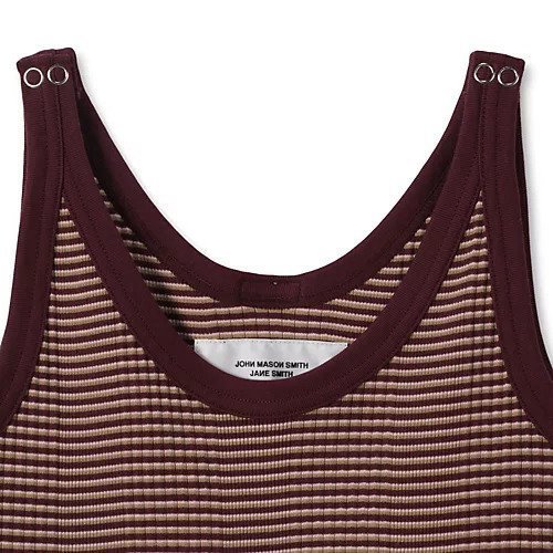 【ジェーンスミス/JANE SMITH】のCOTTON RANDOM BORDER RIB UP DOWN TANK TOP 人気、トレンドファッション・服の通販 founy(ファニー) 　ファッション　Fashion　レディースファッション　Fashion for Women　ワンピース　Dresses　タンク　Tank Top, Sleeveless Top　ドット　Polka Dot, Dot Pattern　パイピング　Piping, Trim Design　洗える　Machine Washable　other-3|ID: prp329100004942726 ipo3291000000037097401