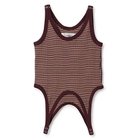 【ジェーンスミス/JANE SMITH】のCOTTON RANDOM BORDER RIB UP DOWN TANK TOP BURGUNDY MULTI|ID: prp329100004942726 ipo3291000000037220210
