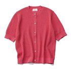 【エムセブンデイズ/M7days】の5分袖メッシュカーディガン ピンク|ID: prp329100004942727 ipo3291000000037239982