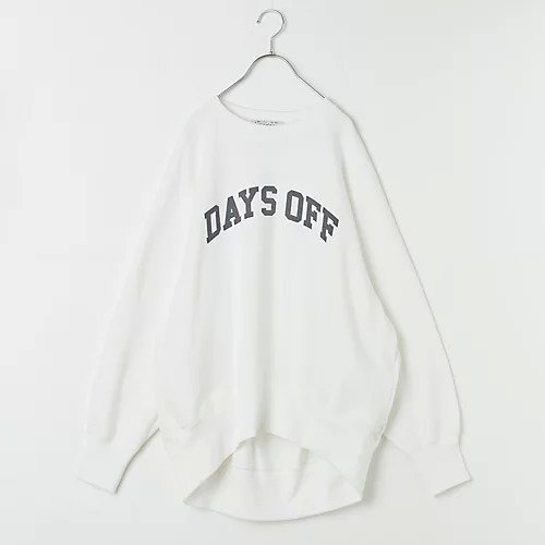 【アメリカーナ/Americana】の【LEE DAYS別注】【五明祐子さんコラボ】【洗える】DAYS OFFスウェット インテリア・キッズ・メンズ・レディースファッション・服の通販 founy(ファウニー) https://founy.com/ ファッション Fashion レディースファッション Fashion for Women トップス・カットソー Cut & Sew Tops レディースパーカー・カジュアルフーディー Casual Hoodies & Sweatshirts スウェット・クルーネックトップス Sweatshirts & Crewnecks / Relaxed Fit Sweat Tops コラボ Collaboration, Collab スウェット / スエット Sweatshirt, Sweatwear ワイド Wide, Wide Fit 別注 Limited Edition, Custom Order 春 Spring 洗える Machine Washable |ID: prp329100004942734 ipo3291000000037250439