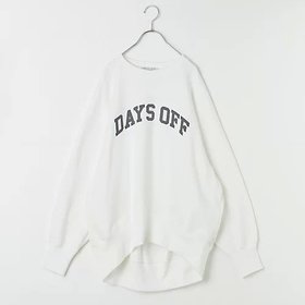 【アメリカーナ/Americana】 【LEE DAYS別注】【五明祐子さんコラボ】【洗える】DAYS OFFスウェット大人の最旬トレンドファッション＆コーディネート founy(ファウニー) ファッション Fashion レディースファッション Fashion for Women トップス・カットソー Cut & Sew Tops レディースパーカー・カジュアルフーディー Casual Hoodies & Sweatshirts スウェット・クルーネックトップス Sweatshirts & Crewnecks / Relaxed Fit Sweat Tops コラボ Collaboration, Collab スウェット / スエット Sweatshirt, Sweatwear ワイド Wide, Wide Fit 別注 Limited Edition, Custom Order 春 Spring 洗える Machine Washable |ID:prp329100004942734