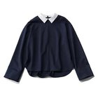 【エムセブンデイズ/M7days】の襟つき2WAYトップス 人気、トレンドファッション・服の通販 founy(ファニー) ファッション Fashion レディースファッション Fashion for Women トップス・カットソー Cut & Sew Tops 洗える Machine Washable カットソー Cut and Sewn Top シルケット Silket, Silky Cotton シンプル Simple, Minimal ストレッチ Stretch, Stretchy Fabric なめらか Smooth, Silky Texture バランス Balance, Style Balance エレガント 上品 Elegant ビジネス 仕事 通勤 Business / Work / Commuting thumbnail ネイビー|ID: prp329100004942737 ipo3291000000037097474