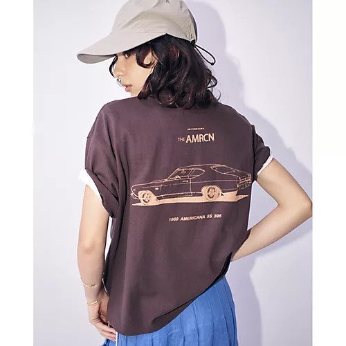 【アメリカーナ/Americana】のラフィー丸胴 プリントT 人気、トレンドファッション・服の通販 founy(ファニー) 　ファッション　Fashion　レディースファッション　Fashion for Women　クラシック　Classic, Timeless Style　コンパクト　Compact, Small Size　プリント　Print, Printed Pattern　ワイド　Wide, Wide Fit　洗える　Machine Washable　other-3|ID: prp329100004942740 ipo3291000000037097506