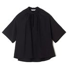 【イーバイエクラ/E by eclat】のバンドカラー細ボウタイブラウス 人気、トレンドファッション・服の通販 founy(ファニー) ファッション Fashion レディースファッション Fashion for Women トップス・カットソー Cut & Sew Tops シャツ・ブラウス・オフィスカジュアル Elegant Blouses & Button-Ups エレガント 上品 Elegant ギャザー Gathered, Ruffled スリット Slit, Slit Detail ボックス Boxy, Box Shape ワイド Wide, Wide Fit 夏 Summer 洗える Machine Washable thumbnail ブラック|ID: prp329100004943015 ipo3291000000037100846