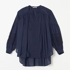 【ヌキテパ/NE QUITTEZ PAS】のCOTTON VOILE LACE & PIN TUCK BLOUSE 【HPS別注】ネイビー|ID: prp329100004943025 ipo3291000000037253244