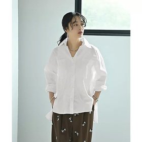 【スタイルデリ/STYLE DELI】の【BLK001】前後差ヘムラインビッグシャツ 人気、トレンドファッション・服の通販 founy(ファニー) ファッション Fashion レディースファッション Fashion for Women トップス・カットソー Cut & Sew Tops シャツ・ブラウス・オフィスカジュアル Elegant Blouses & Button-Ups シンプル Simple, Minimal スラックス Slacks, Dress Pants バランス Balance, Style Balance ビッグ Big, Oversized フォルム Silhouette, Form ヘムライン Hemline, Bottom Cut リラックス Relax, Relaxed Fit ロング Long, Long-Length ワイド Wide, Wide Fit |ID:prp329100004943026