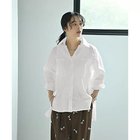 【スタイルデリ/STYLE DELI】の【BLK001】前後差ヘムラインビッグシャツ ホワイト|ID: prp329100004943026 ipo3291000000037215389