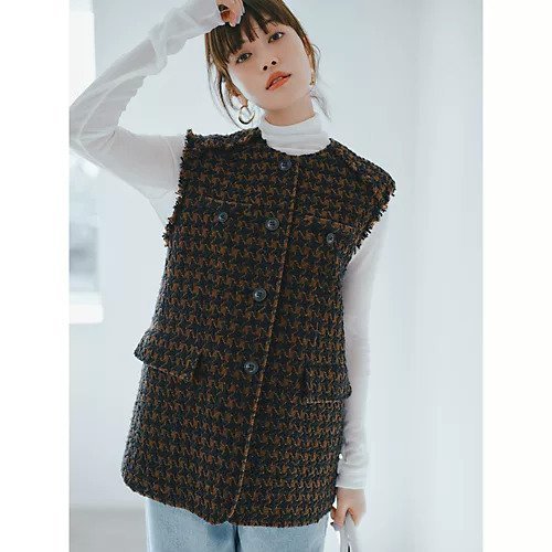 【ザシンゾーン/THE Shinzone】のTWEED GILET 人気、トレンドファッション・服の通販 founy(ファニー) 　ファッション　Fashion　レディースファッション　Fashion for Women　アウター　Coat / Outerwear Collection　トップス・カットソー　Cut & Sew Tops　ベスト&ジレ / 重ね着スタイル　Vests & Gilets　ツイード　Twill, Twill Weave　ポケット　Pocket, Pocket Detail　エレガント 上品　Elegant　切替　Switching, Contrast Panel　other-3|ID: prp329100004943027 ipo3291000000037100913