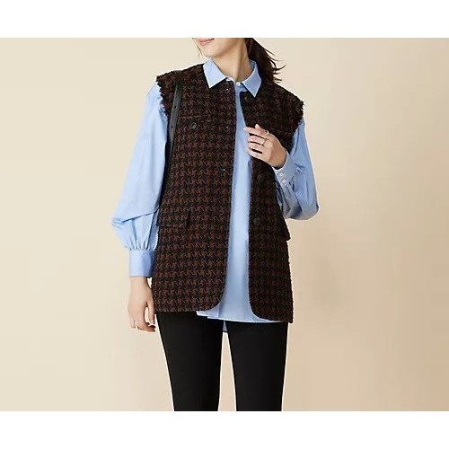 【ザシンゾーン/THE Shinzone】のTWEED GILET インテリア・キッズ・メンズ・レディースファッション・服の通販 founy(ファウニー) https://founy.com/ ファッション Fashion レディースファッション Fashion for Women アウター Coat / Outerwear Collection トップス・カットソー Cut & Sew Tops ベスト&ジレ / 重ね着スタイル Vests & Gilets ツイード Twill, Twill Weave ポケット Pocket, Pocket Detail エレガント 上品 Elegant 切替 Switching, Contrast Panel |ID: prp329100004943027 ipo3291000000037252722