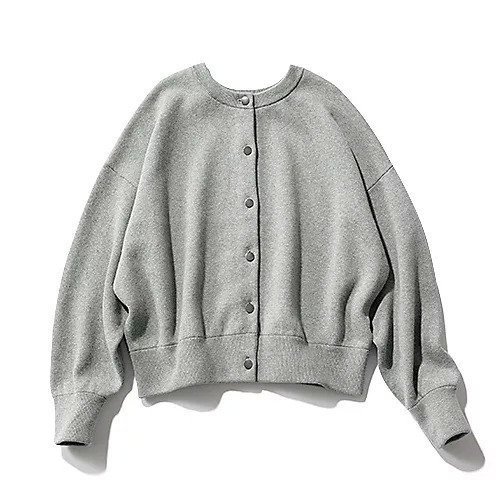 【トゥエルブクローゼット/12closet】の【kazumiさんコラボ】【洗える】コットンカシミヤ2WAYニット インテリア・キッズ・メンズ・レディースファッション・服の通販 founy(ファニー) 　ファッション　Fashion　レディースファッション　Fashion for Women　トップス・カットソー　Cut & Sew Tops　ニット　Knit Tops & Sweaters　コラボ　Collaboration, Collab　シルバー　Silver, Metallic Silver　ジャカード／ジャガード　Jacquard, Woven Pattern　スウェット / スエット　Sweatshirt, Sweatwear　ダブル　Double, Double-Breasted　ボーダー　Border, Stripe　メタル　Metal, Metal Parts　洗える　Machine Washable　グレー|ID: prp329100004943028 ipo3291000000037100917