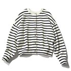 【トゥエルブクローゼット/12closet】の【kazumiさんコラボ】【洗える】コットンカシミヤ2WAYニット ネイビー×ホワイト|ID: prp329100004943028 ipo3291000000037249844