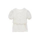 【クラネ/CLANE】のTULLE VEST LAYERED TOPS 人気、トレンドファッション・服の通販 founy(ファニー) ファッション Fashion レディースファッション Fashion for Women アウター Coat / Outerwear Collection トップス・カットソー Cut & Sew Tops ベスト&ジレ / 重ね着スタイル Vests & Gilets カーディガン Cardigan, Knitwear シャーリング Shirring, Ruched ショート Short, Short Length シンプル Simple, Minimal ジャケット Jacket, Outerwear ストレッチ Stretch, Stretchy Fabric スリーブ Sleeve, Long Sleeve / Short Sleeve チュール Tulip, Tulip Motif ドッキング Docking, Mixed Material 人気 Popular, Best Seller バランス Balance, Style Balance フェイス Face, Facial Design ベスト Vest, Waistcoat ランダム Random, Irregular エレガント 上品 Elegant thumbnail WHITE|ID: prp329100004949071 ipo3291000000037137738