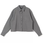 【エムセブンデイズ フォー プチ/M7days for petit】のツイード風シャツ 人気、トレンドファッション・服の通販 founy(ファニー) ファッション Fashion レディースファッション Fashion for Women トップス・カットソー Cut & Sew Tops シャツ・ブラウス・オフィスカジュアル Elegant Blouses & Button-Ups ジャケット Jacket, Outerwear ツイード Twill, Twill Weave バランス Balance, Style Balance 洗える Machine Washable thumbnail グレー|ID: prp329100004949075 ipo3291000000037137816