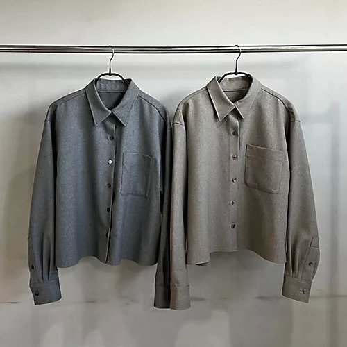 【エムセブンデイズ フォー プチ/M7days for petit】のツイード風シャツ 人気、トレンドファッション・服の通販 founy(ファニー) 　ファッション　Fashion　レディースファッション　Fashion for Women　トップス・カットソー　Cut & Sew Tops　シャツ・ブラウス・オフィスカジュアル　Elegant Blouses & Button-Ups　ジャケット　Jacket, Outerwear　ツイード　Twill, Twill Weave　バランス　Balance, Style Balance　洗える　Machine Washable　other-2|ID: prp329100004949075 ipo3291000000037137819