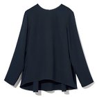 【トゥエルブクローゼット/12closet】の【12classe】【洗える】切り替えフレアブラウス ネイビー|ID: prp329100004949116 ipo3291000000037248774