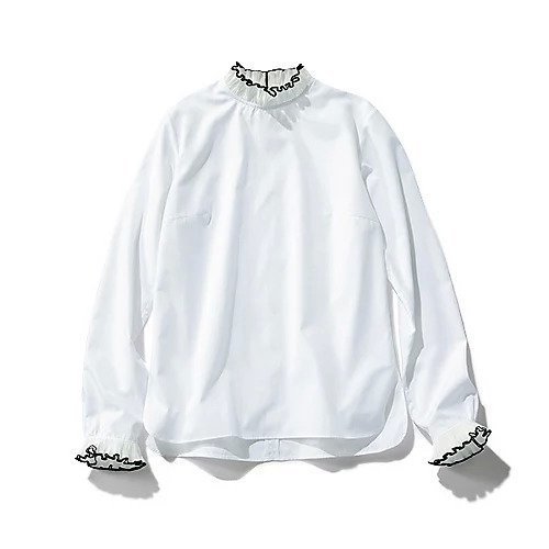 【サードマガジン/THIRD MAGAZINE】の【Marisol別注】スタンドカラーフリルブラウス インテリア・キッズ・メンズ・レディースファッション・服の通販 founy(ファウニー) https://founy.com/ ファッション Fashion レディースファッション Fashion for Women トップス・カットソー Cut & Sew Tops シャツ・ブラウス・オフィスカジュアル Elegant Blouses & Button-Ups スタンド Stand Collar, Upright Stand パイピング Piping, Trim Design フリル Frill, Ruffle 別注 Limited Edition, Custom Order 洗える Machine Washable |ID: prp329100004949129 ipo3291000000037253273