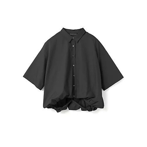 【ミズイロ インド/mizuiro ind】のhalf slv ballon shirt インテリア・キッズ・メンズ・レディースファッション・服の通販 founy(ファニー) 　ファッション　Fashion　レディースファッション　Fashion for Women　トップス・カットソー　Cut & Sew Tops　シャツ・ブラウス・オフィスカジュアル　Elegant Blouses & Button-Ups　ギンガム　Gingham, Gingham Fabric　シンプル　Simple, Minimal　ストライプ　Stripe, Striped Pattern　チェック　Check, Plaid, Tartan　バランス　Balance, Style Balance　バルーン　Balloon, Balloon Silhouette　ベーシック　Basic, Essential　ボトム　Bottoms, Lower Wear　人気　Popular, Best Seller　今季　This Season, Current Season　無地　Plain, Solid Color　ブラック|ID: prp329100004949172 ipo3291000000037138575