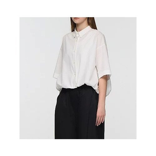 【ミズイロ インド/mizuiro ind】のhalf slv ballon shirt 人気、トレンドファッション・服の通販 founy(ファニー) 　ファッション　Fashion　レディースファッション　Fashion for Women　トップス・カットソー　Cut & Sew Tops　シャツ・ブラウス・オフィスカジュアル　Elegant Blouses & Button-Ups　ギンガム　Gingham, Gingham Fabric　シンプル　Simple, Minimal　ストライプ　Stripe, Striped Pattern　チェック　Check, Plaid, Tartan　バランス　Balance, Style Balance　バルーン　Balloon, Balloon Silhouette　ベーシック　Basic, Essential　ボトム　Bottoms, Lower Wear　人気　Popular, Best Seller　今季　This Season, Current Season　無地　Plain, Solid Color　other-2|ID: prp329100004949172 ipo3291000000037138583