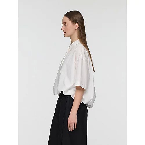 【ミズイロ インド/mizuiro ind】のhalf slv ballon shirt 人気、トレンドファッション・服の通販 founy(ファニー) 　ファッション　Fashion　レディースファッション　Fashion for Women　トップス・カットソー　Cut & Sew Tops　シャツ・ブラウス・オフィスカジュアル　Elegant Blouses & Button-Ups　ギンガム　Gingham, Gingham Fabric　シンプル　Simple, Minimal　ストライプ　Stripe, Striped Pattern　チェック　Check, Plaid, Tartan　バランス　Balance, Style Balance　バルーン　Balloon, Balloon Silhouette　ベーシック　Basic, Essential　ボトム　Bottoms, Lower Wear　人気　Popular, Best Seller　今季　This Season, Current Season　無地　Plain, Solid Color　other-3|ID: prp329100004949172 ipo3291000000037138585