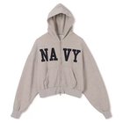 【アンスクリア/INSCRIRE】のNavy Zip Hoodie LT.GREY|ID: prp329100004949235 ipo3291000000037240374