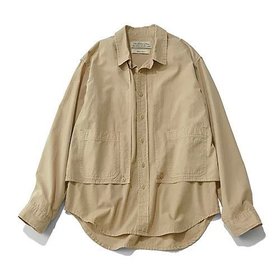 【レミレリーフ/REMI RELIEF】の【Marisol別注】レイヤードシャツ 大人の最旬トレンドファッション＆コーディネート founy(ファウニー) ファッション Fashion レディースファッション Fashion for Women トップス・カットソー Cut & Sew Tops シャツ・ブラウス・オフィスカジュアル Elegant Blouses & Button-Ups バランス Balance, Style Balance ベーシック Basic, Essential 別注 Limited Edition, Custom Order 夏 Summer 洗える Machine Washable |ID:prp329100004949241