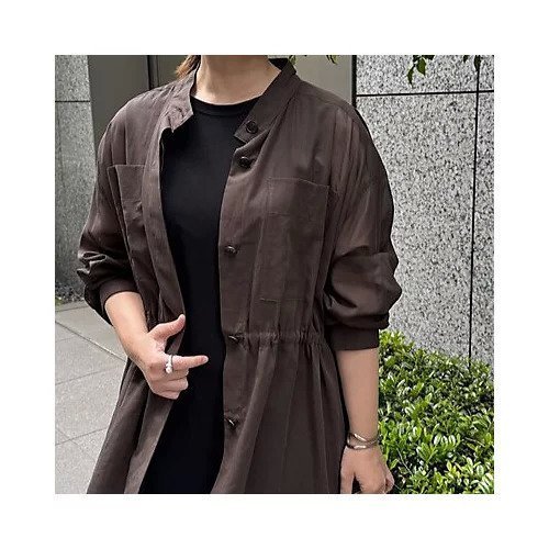 【プルミエ アロンディスモン/1er Arrondissement】の【Marisol別注】シアージャケット 人気、トレンドファッション・服の通販 founy(ファニー) 　ファッション　Fashion　レディースファッション　Fashion for Women　アウター　Coat / Outerwear Collection　レディースジャケット・軽アウター　Jackets　オーガンジー　Organza Fabric　カフス　Cuff Design　シアー　Sheer, See-Through　シェイプ　Shape, Slim Fit　ジャケット　Jacket, Outerwear　スタンド　Stand Collar, Upright Stand　タンク　Tank Top, Sleeveless Top　ドローストリング　Drawstring, Pull Cord　バランス　Balance, Style Balance　ワーク　Workwear, Utility Style　エレガント 上品　Elegant　人気　Popular, Best Seller　別注　Limited Edition, Custom Order　夏　Summer　洗える　Machine Washable　羽織　Haori, Light Jacket　other-3|ID: prp329100004949246 ipo3291000000037139167