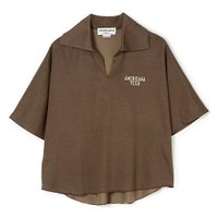 【アメリカーナ/Americana】の【HPS別注】スキッパーロゴTシャツ 大人の最旬トレンドファッション＆コーディネート founy(ファウニー) ファッション Fashion レディースファッション Fashion for Women トップス・カットソー Cut & Sew Tops シャツ・ブラウス・オフィスカジュアル Elegant Blouses & Button-Ups ロングTシャツ・Tシャツ Longline T-Shirts & Tees スキッパー Skipper, Open Collar リラックス Relax, Relaxed Fit 別注 Limited Edition, Custom Order 洗える Machine Washable |ID:prp329100004949277
