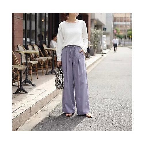 【スタイルデリ/STYLE DELI】のカラッとした綿シアーボートネックニット 人気、トレンドファッション・服の通販 founy(ファニー) 　ファッション　Fashion　レディースファッション　Fashion for Women　トップス・カットソー　Cut & Sew Tops　ニット　Knit Tops & Sweaters　インナー　Innerwear　キャミソール　Camisole, Spaghetti Strap Top　シアー　Sheer, See-Through　ショート　Short, Short Length　シンプル　Simple, Minimal　ストレート　Straight, Straight Cut　スリット　Slit, Slit Detail　タンク　Tank Top, Sleeveless Top　長袖　Long Sleeve, Full Sleeve　フォルム　Silhouette, Form　リゾート　Resort, Vacation Style　夏　Summer　other-2|ID: prp329100004960208 ipo3291000000037215602