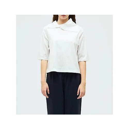 【ミズイロ インド/mizuiro ind】のアシンメトリーカラープルオーバー インテリア・キッズ・メンズ・レディースファッション・服の通販 founy(ファニー) 　ファッション　Fashion　レディースファッション　Fashion for Women　トップス・カットソー　Cut & Sew Tops　カジュアルプルオーバー・ニットトップス　Pullovers & Knit Tops / Casual Pullovers　インナー　Innerwear　カットソー　Cut and Sewn Top　シンプル　Simple, Minimal　ボトム　Bottoms, Lower Wear　エレガント 上品　Elegant　オフホワイト|ID: prp329100004960213 ipo3291000000037215855