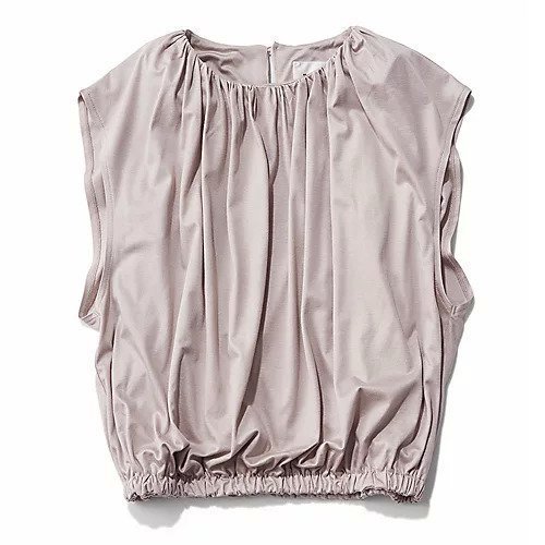 【エムセブンデイズ/M7days】の【コラボ】ギャザーフレンチスリーブトップス インテリア・キッズ・メンズ・レディースファッション・服の通販 founy(ファニー) 　ファッション　Fashion　レディースファッション　Fashion for Women　トップス・カットソー　Cut & Sew Tops　インナー　Innerwear　洗える　Machine Washable　キャミソール　Camisole, Spaghetti Strap Top　コラボ　Collaboration, Collab　セットアップ　Set-Up, Coordinated Outfit　フォルム　Silhouette, Form　ライトベージュ|ID: prp329100004960238 ipo3291000000037216343