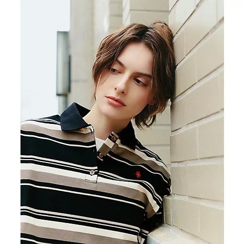 【エニー/ANY】の【POLO BCS別注】マルチカラー短丈ポロシャツ 人気、トレンドファッション・服の通販 founy(ファニー) 　ファッション　Fashion　レディースファッション　Fashion for Women　トップス・カットソー　Cut & Sew Tops　シャツ・ブラウス・オフィスカジュアル　Elegant Blouses & Button-Ups　ポロシャツ・きれいめカジュアル　Smart-Casual Polo Tops　カットソー　Cut and Sewn Top　キャップ　Cap, Baseball Cap　クロップド　Cropped, Short Length　コレクション　Collection, Seasonal Line　ストレート　Straight, Straight Cut　トレンド　Trend, Trending Now　バランス　Balance, Style Balance　バンダナ　Bandana, Head Scarf　ボーダー　Border, Stripe　ポロシャツ　Polo Shirt, Collared Tee　別注　Limited Edition, Custom Order　半袖　Short Sleeve, Half Sleeve　ワイド　Wide, Wide Fit　おすすめ　Recommended / Our Picks　エレガント 上品　Elegant　other-2|ID: prp329100004960251 ipo3291000000037216692