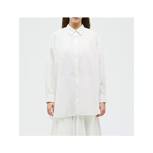 【ミズイロ インド/mizuiro ind】のT/Cシアーワイドシャツ インテリア・キッズ・メンズ・レディースファッション・服の通販 founy(ファニー) 　ファッション　Fashion　レディースファッション　Fashion for Women　トップス・カットソー　Cut & Sew Tops　シャツ・ブラウス・オフィスカジュアル　Elegant Blouses & Button-Ups　シンプル　Simple, Minimal　ベーシック　Basic, Essential　オフホワイト|ID: prp329100004960252 ipo3291000000037216747