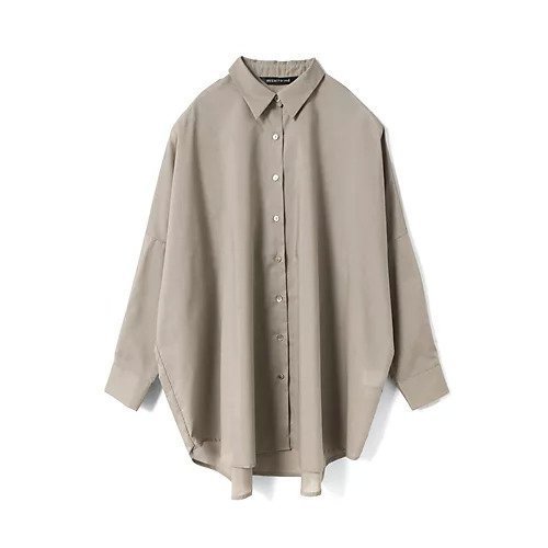 【ミズイロ インド/mizuiro ind】のT/Cシアーワイドシャツ インテリア・キッズ・メンズ・レディースファッション・服の通販 founy(ファニー) 　ファッション　Fashion　レディースファッション　Fashion for Women　トップス・カットソー　Cut & Sew Tops　シャツ・ブラウス・オフィスカジュアル　Elegant Blouses & Button-Ups　シンプル　Simple, Minimal　ベーシック　Basic, Essential　ベージュ|ID: prp329100004960252 ipo3291000000037216748