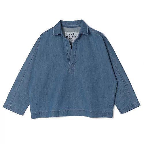 【フランク&アイリーン/Frank&Eileen】のGABI インテリア・キッズ・メンズ・レディースファッション・服の通販 founy(ファニー) 　ファッション　Fashion　レディースファッション　Fashion for Women　スキッパー　Skipper, Open Collar　デニム　Denim, Jeans Material　リラックス　Relax, Relaxed Fit　洗える　Machine Washable　indigo|ID: prp329100004960258 ipo3291000000037217027