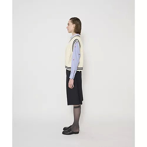 【ジェーンスミス/JANE SMITH】のKNIT CABLE TILDEN VEST 人気、トレンドファッション・服の通販 founy(ファニー) 　ファッション　Fashion　レディースファッション　Fashion for Women　アウター　Coat / Outerwear Collection　トップス・カットソー　Cut & Sew Tops　ニット　Knit Tops & Sweaters　ベスト&ジレ / 重ね着スタイル　Vests & Gilets　ロング　Long, Long-Length　other-3|ID: prp329100004960288 ipo3291000000037217362