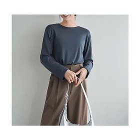 【スタイルデリ/STYLE DELI】のなんかカワイイ長袖シンプルTシャツ 人気、トレンドファッション・服の通販 founy(ファニー) ファッション Fashion レディースファッション Fashion for Women トップス・カットソー Cut & Sew Tops シャツ・ブラウス・オフィスカジュアル Elegant Blouses & Button-Ups ロングTシャツ・Tシャツ Longline T-Shirts & Tees イエロー Yellow インナー Innerwear シンプル Simple, Minimal ジャケット Jacket, Outerwear ストレート Straight, Straight Cut スリット Slit, Slit Detail とろみ Fluid, Flowy Fabric なめらか Smooth, Silky Texture 長袖 Long Sleeve, Full Sleeve バランス Balance, Style Balance フィット Fit, Slim Fit 夏 Summer エレガント 上品 Elegant |ID:prp329100004960290