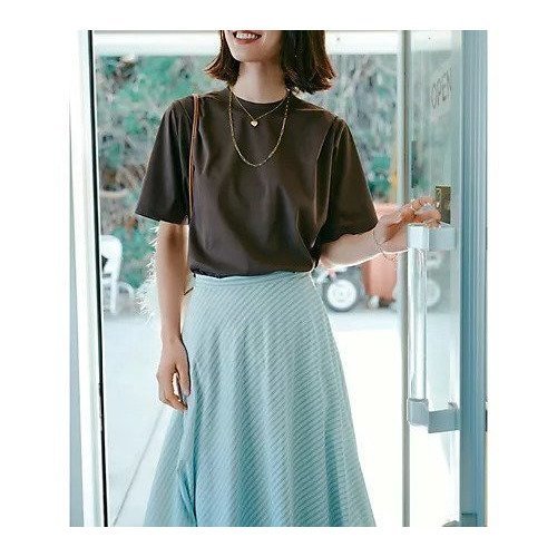 【グッド ピープル グッド ステッチング グッド プロダクト/GOOD PEOPLE GOOD STITCHING GOOD PRODUCT】のCrew Neck Pleat Shoulder T 人気、トレンドファッション・服の通販 founy(ファニー) 　ファッション　Fashion　レディースファッション　Fashion for Women　インナー　Innerwear　洗える　Machine Washable　シンプル　Simple, Minimal　定番　Standard, Basic Item　フォルム　Silhouette, Form　プリーツ　Pleats, Pleated　other-2|ID: prp329100004960293 ipo3291000000037217406