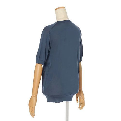 【スローン/SLOANE】のシルク半袖ニット 人気、トレンドファッション・服の通販 founy(ファニー) 　ファッション　Fashion　レディースファッション　Fashion for Women　トップス・カットソー　Cut & Sew Tops　ニット　Knit Tops & Sweaters　なめらか　Smooth, Silky Texture　シルク　Silk, 100% Silk　バランス　Balance, Style Balance　フィット　Fit, Slim Fit　フォルム　Silhouette, Form　ベーシック　Basic, Essential　人気　Popular, Best Seller　別注　Limited Edition, Custom Order　半袖　Short Sleeve, Half Sleeve　定番　Standard, Basic Item　other-3|ID: prp329100004960385 ipo3291000000037217992