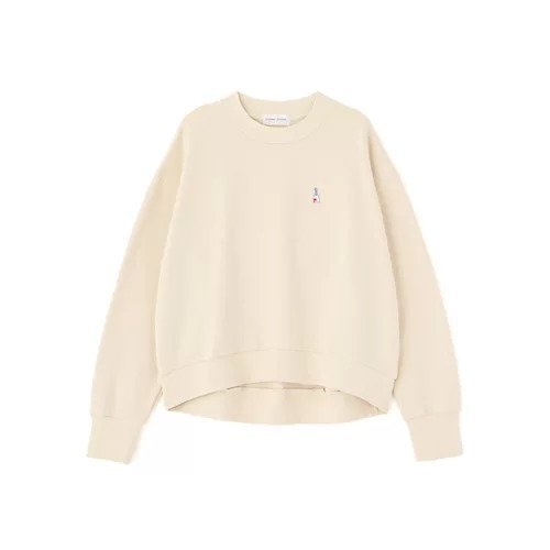 【ヒューマンウーマン/HUMAN WOMAN】のモチーフワッペン裏起毛スウェット 人気、トレンドファッション・服の通販 founy(ファニー) 　ファッション　Fashion　レディースファッション　Fashion for Women　トップス・カットソー　Cut & Sew Tops　レディースパーカー・カジュアルフーディー　Casual Hoodies & Sweatshirts　スウェット・クルーネックトップス　Sweatshirts & Crewnecks / Relaxed Fit Sweat Tops　おすすめ　Recommended / Our Picks　スウェット / スエット　Sweatshirt, Sweatwear　スタンダード　Standard, Basic　タートルネック　Turtleneck, High Neck　バランス　Balance, Style Balance　フレンチ　French, French Style　モチーフ　Motif, Design Theme　リラックス　Relax, Relaxed Fit　冬　Winter / This Winter　other-2|ID: prp329100004960388 ipo3291000000037218037